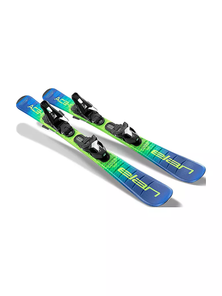ELAN Kinderski Set JETT Jrs U-Flex (70-90) + EL 4.5 GW grün